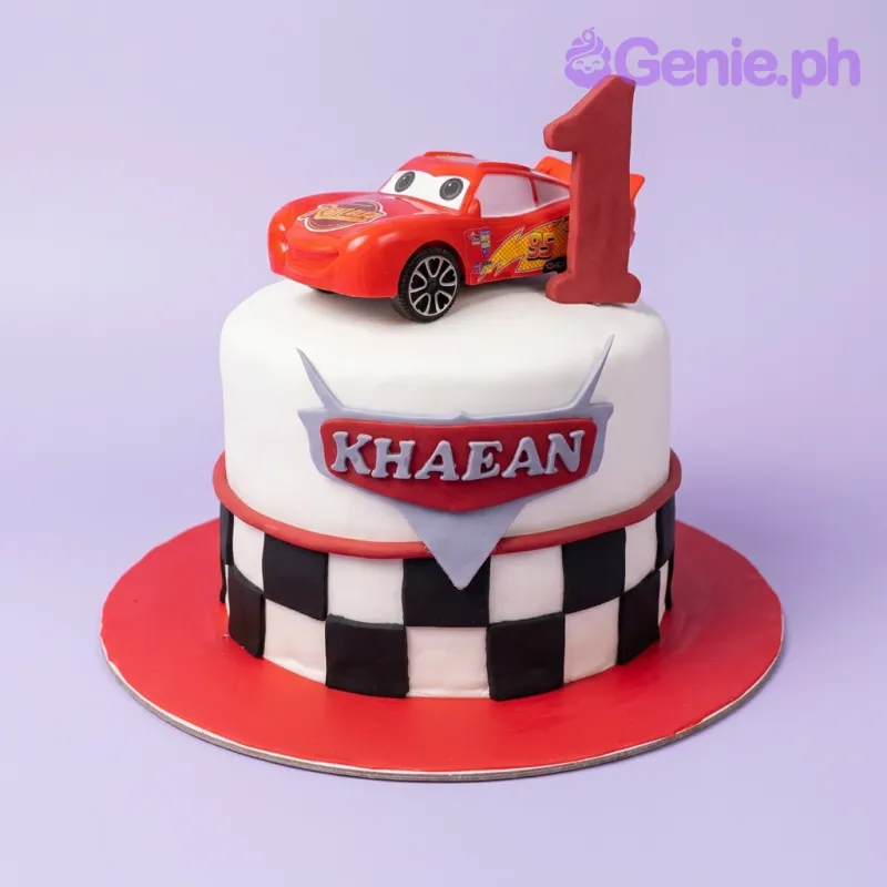Cars Lightning Mcqueen Racing Cake Design