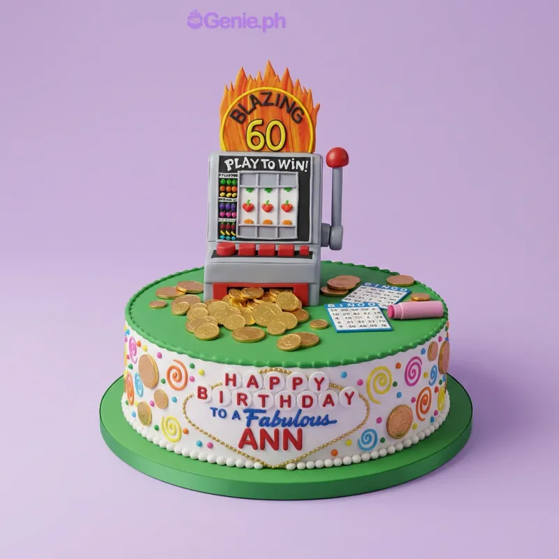Casino Birthday Cake