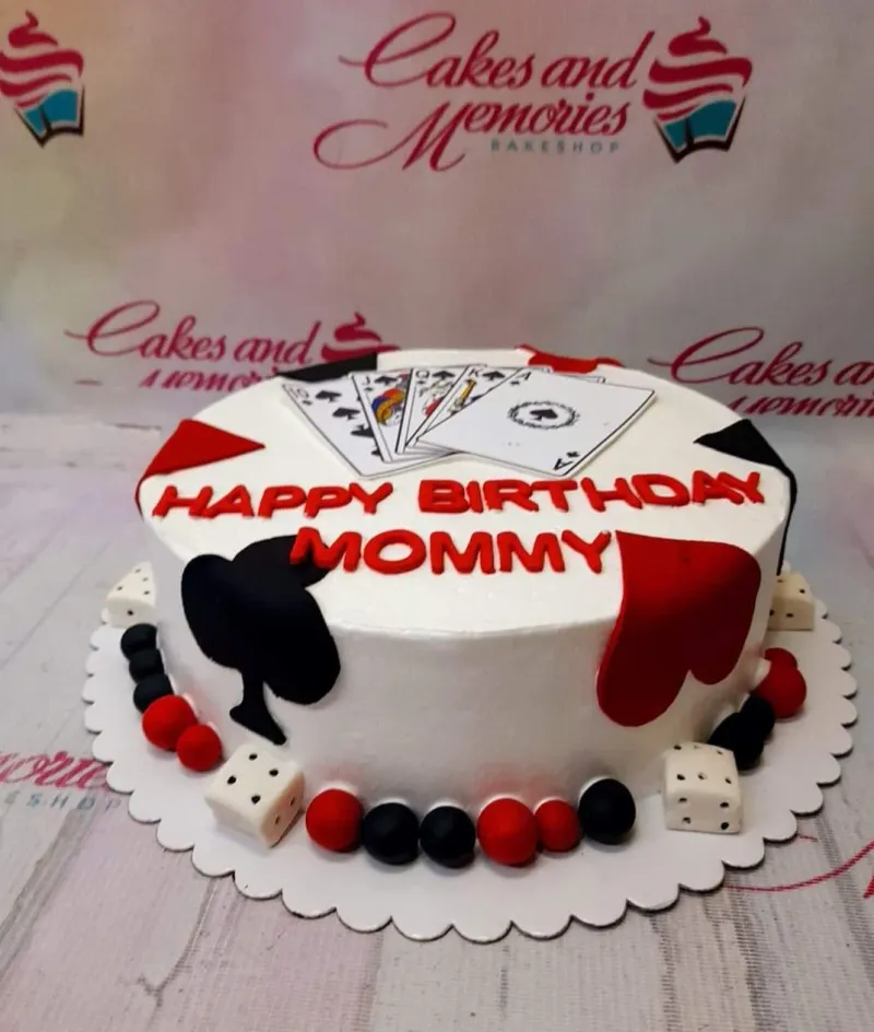 Casino Suit Cake Design