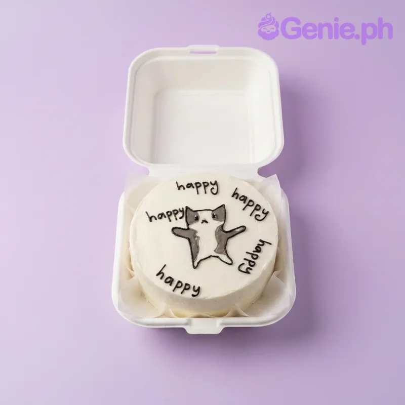 Cat Minimalist Cake