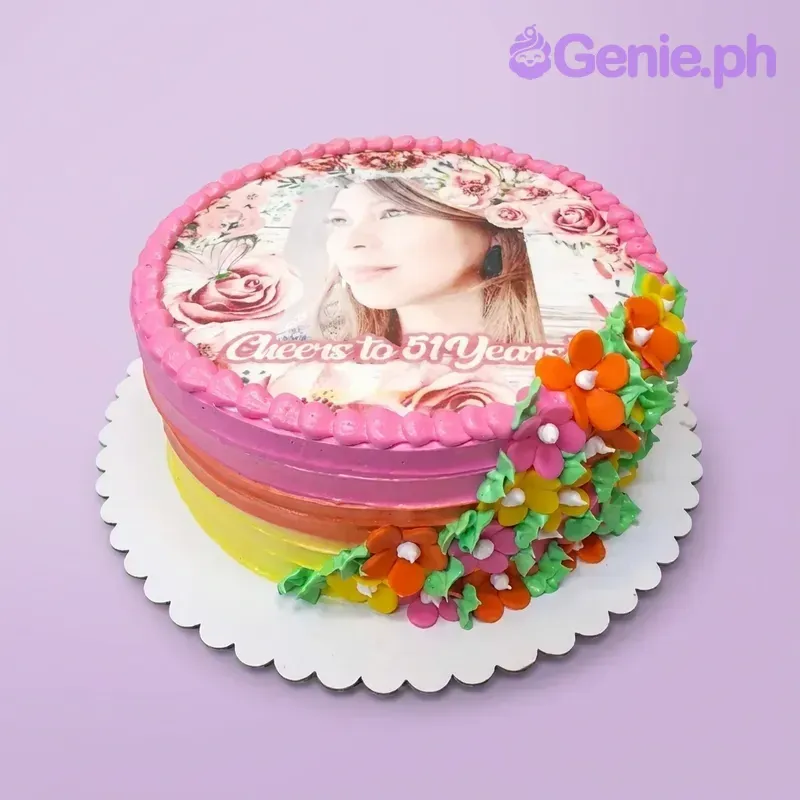 Cheers To 51 Years Fifty Cake Design