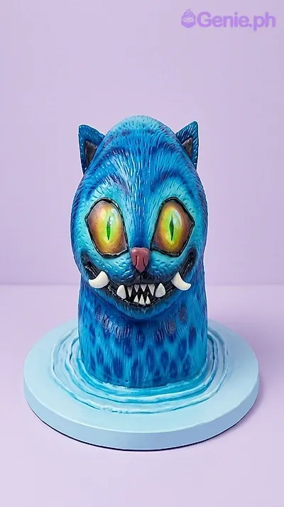 Cheshire Cat Alice Cake Design