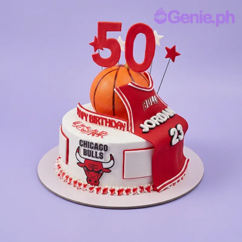 Chicago Bulls Fifty Cake Design