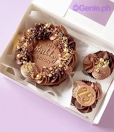 Chocolate Birthday Rosettes Cake Design