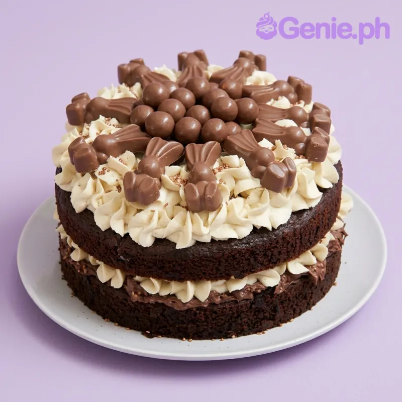 Chocolate Bunny Naked Cake Design