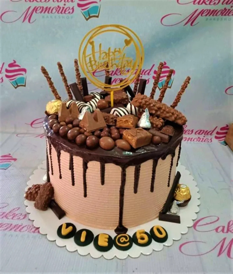 Chocolate Overload Fifty Cake Design