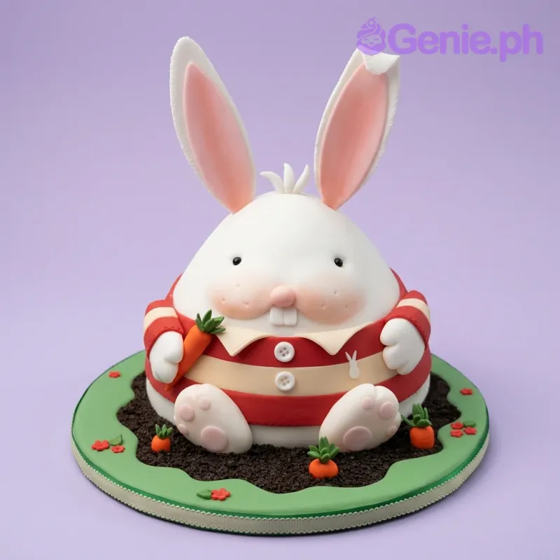 Chubby Bunny Shirt Cake Design
