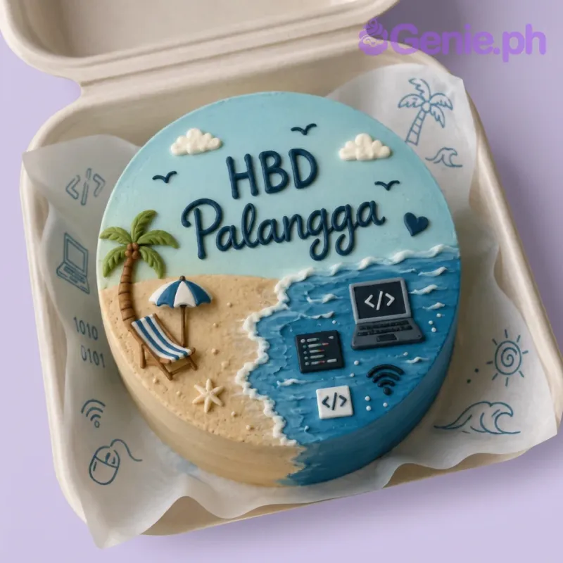 Coding Beach Cake