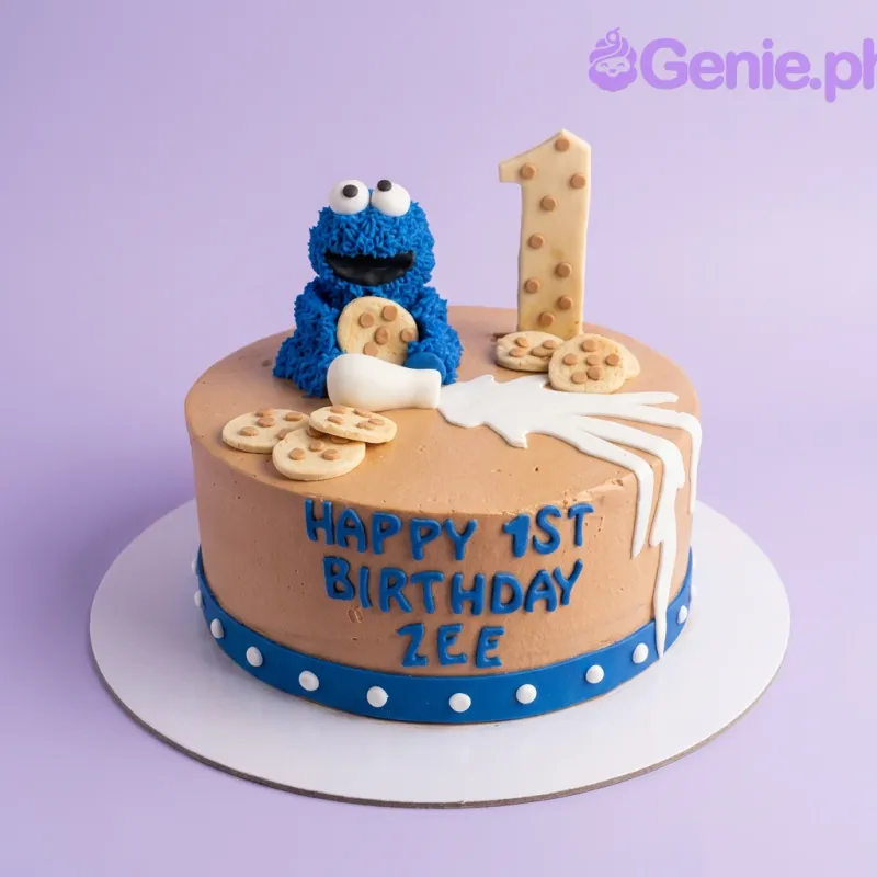 Cookie Monster Sesame St Cake Design