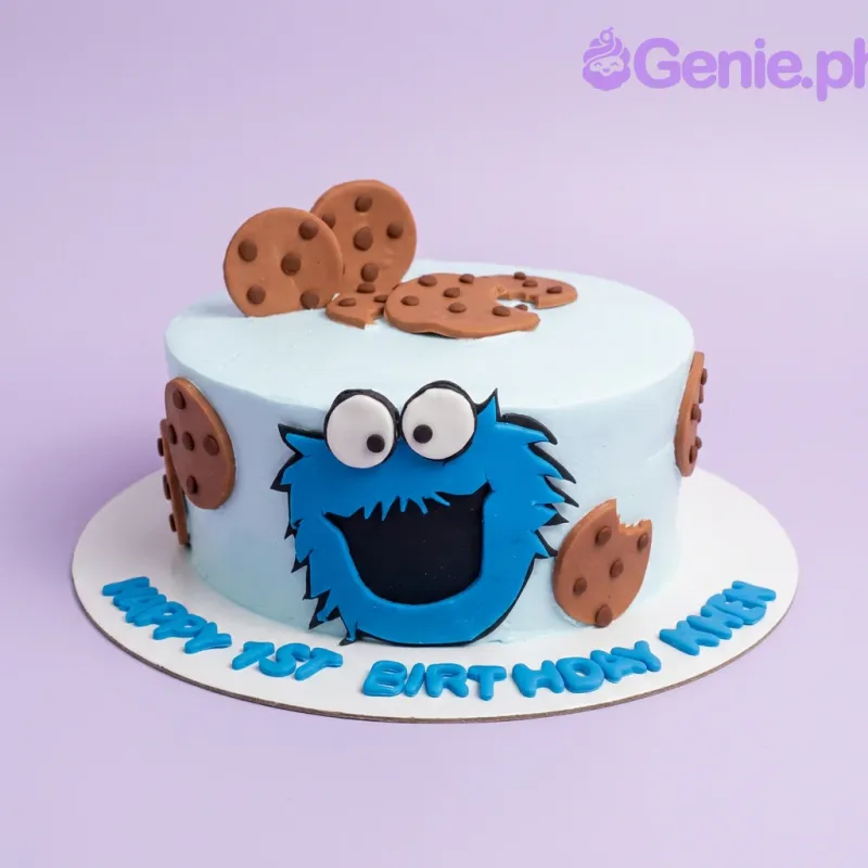 Cookie Monster Sesame St Cake Design