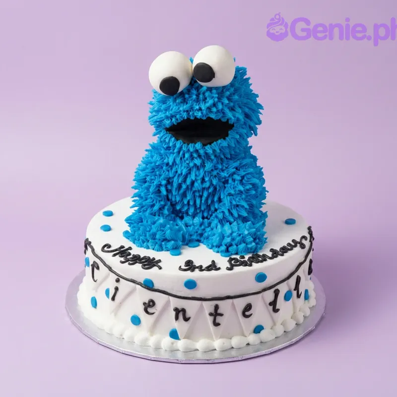 Cookie Monster Sesame St Cake Design