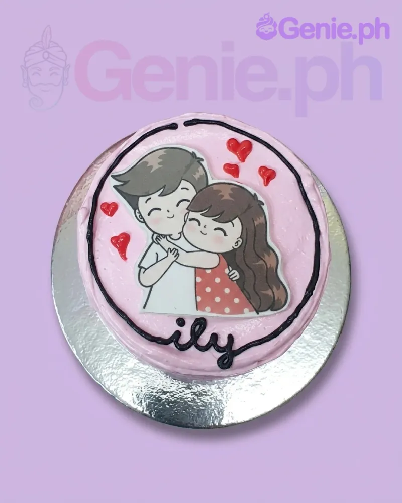 Couple Bento Valentines Cake Design