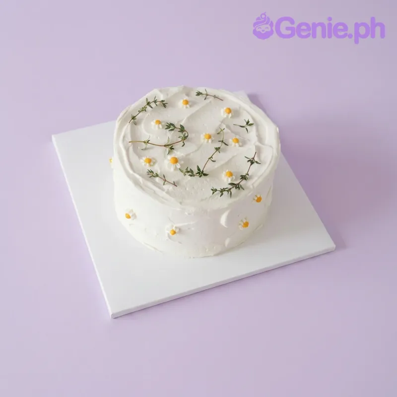 Daisy Minimalist Cake