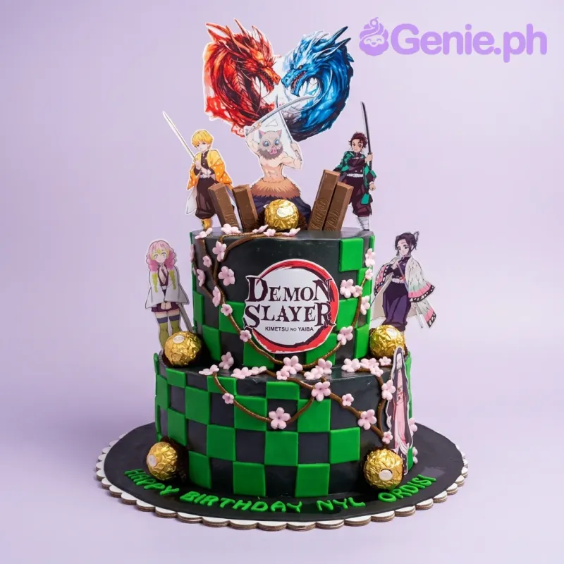 Demon Slayer Kpop Demon Hunters Cake Design