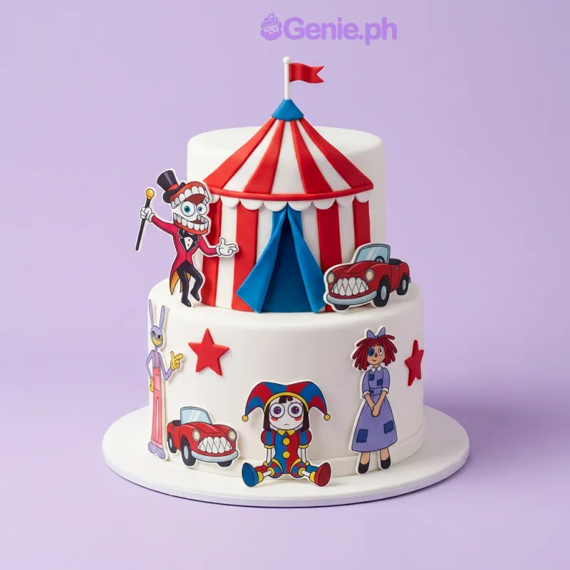 Digital Circus Cake