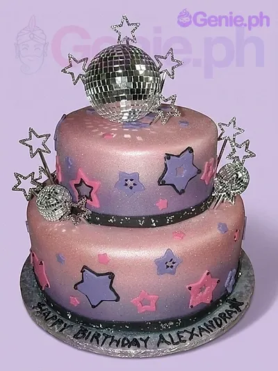 Disco Birthday Cake