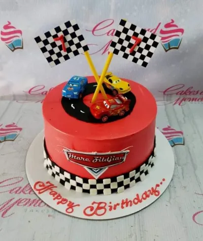 Disney Cars Racing Cake Design