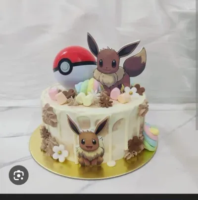 Eevee Pokemon Cake
