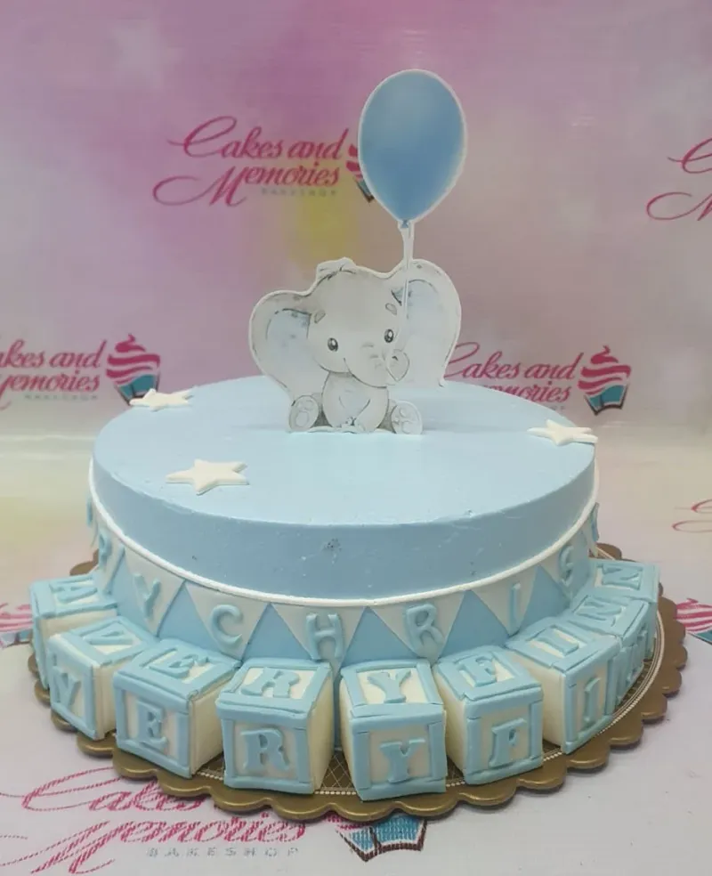Elephant Balloon Cake Design