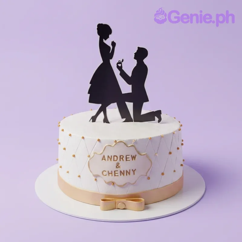 Engagement Bride Cake Design
