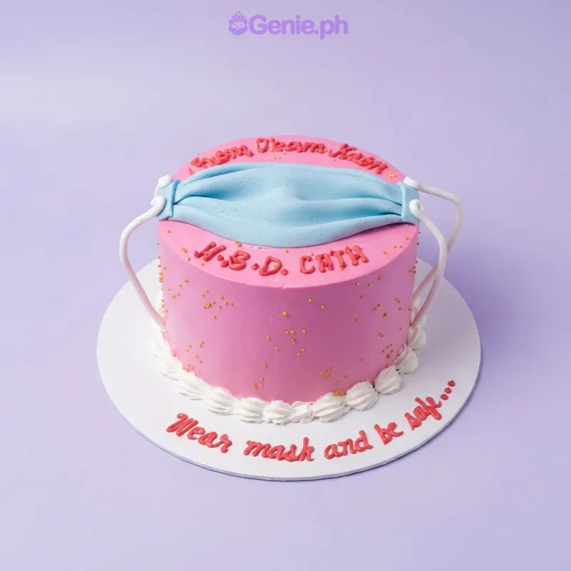 Face Mask Quarantine Cake Design