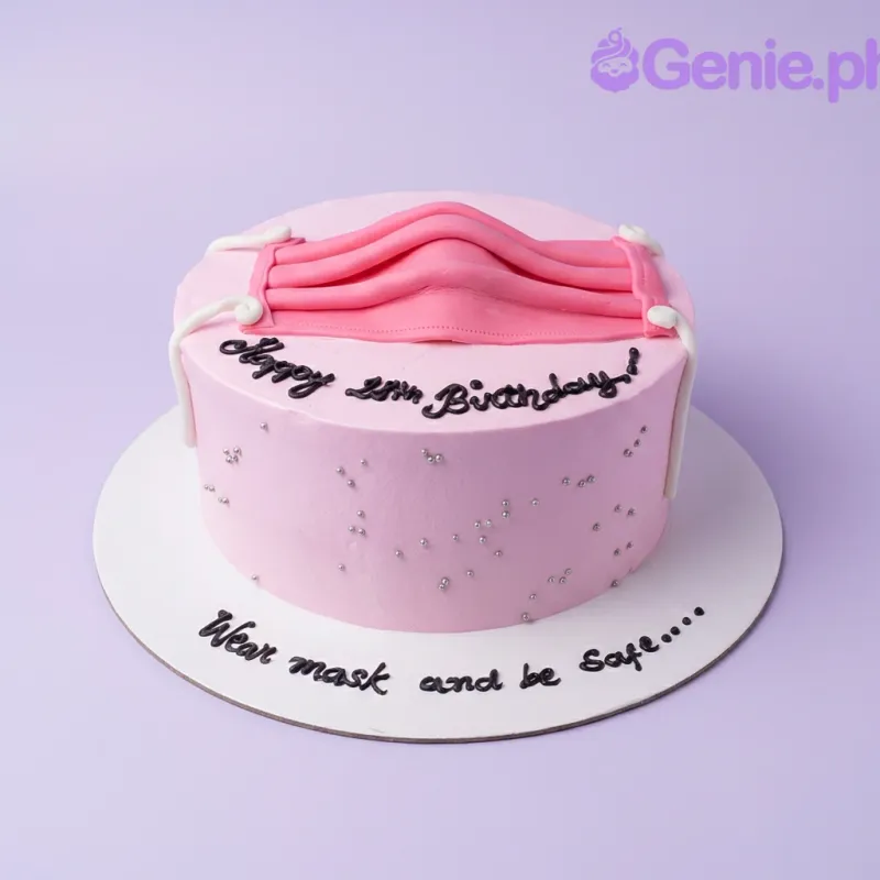 Face Mask Quarantine Cake Design