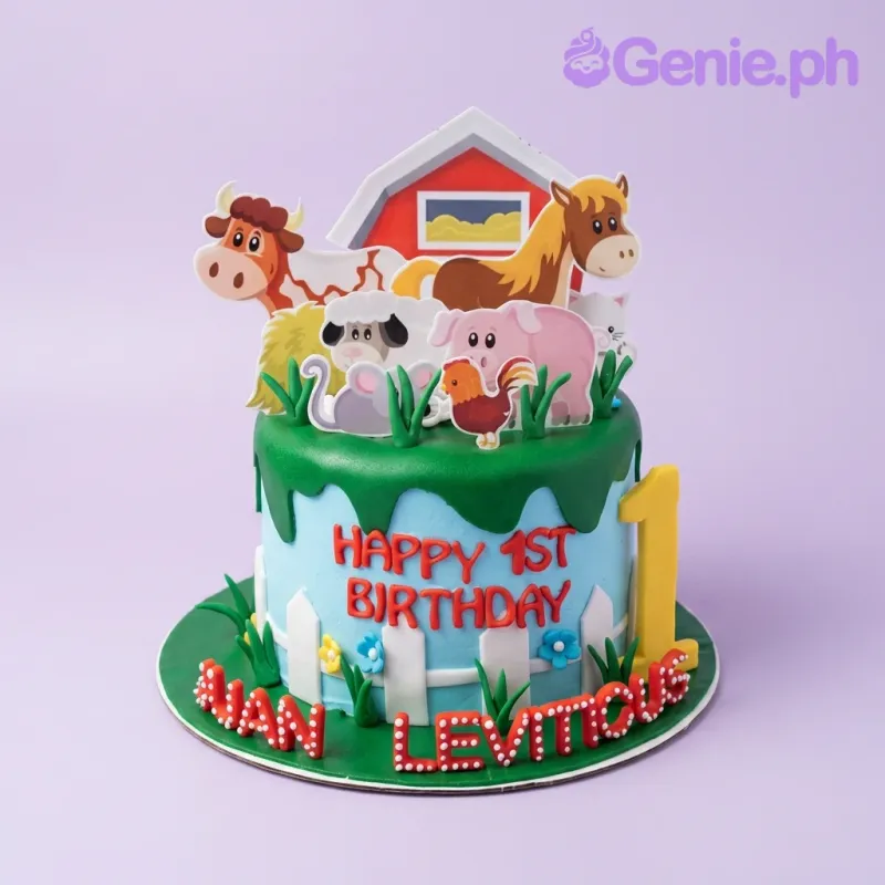 Farm Animals Horse Cake Design