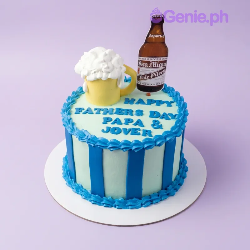 Father's Day Beer Drinks Cake Design
