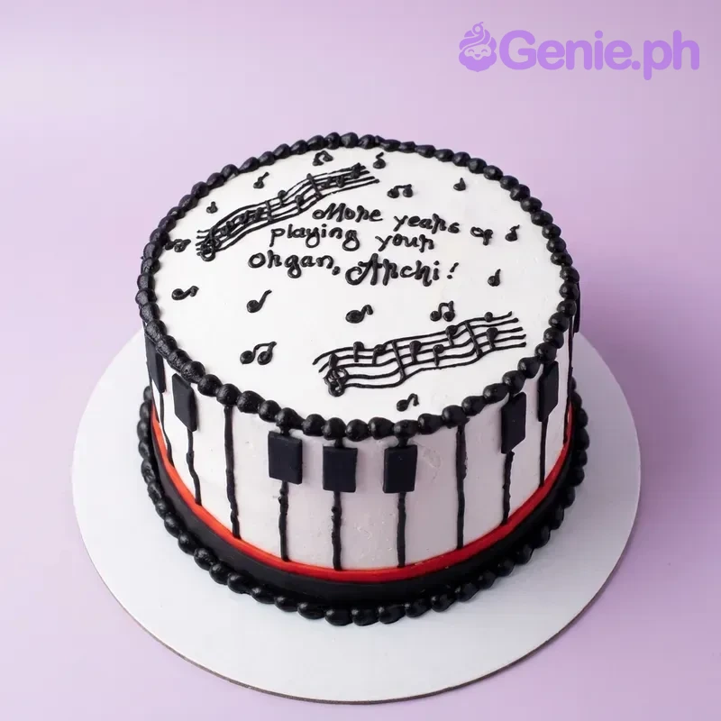 Piano Music Cake
