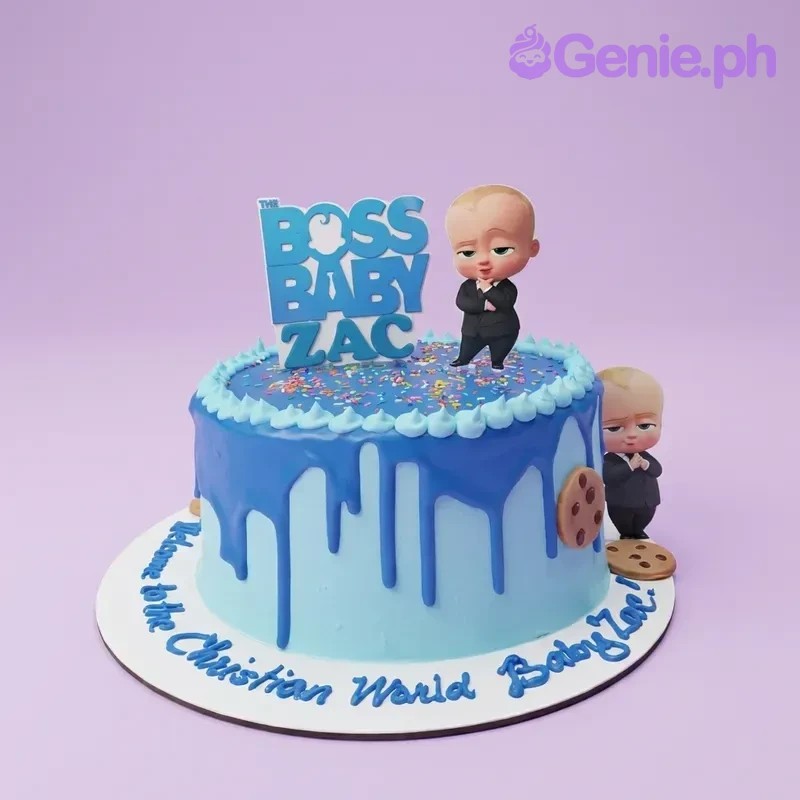 Boss Baby Christening Girl Cake Design