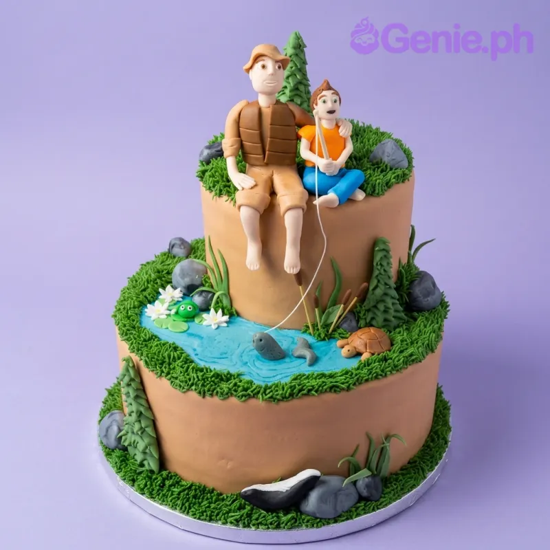Fishing Father And Son Cake