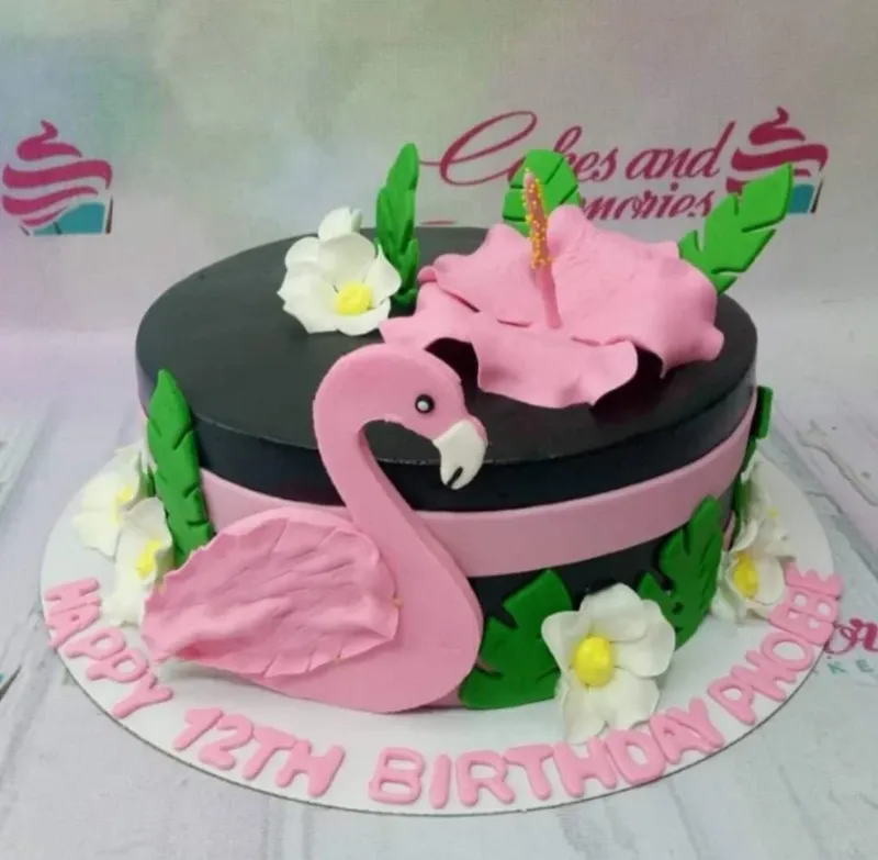 Flamingo Tropical Cake