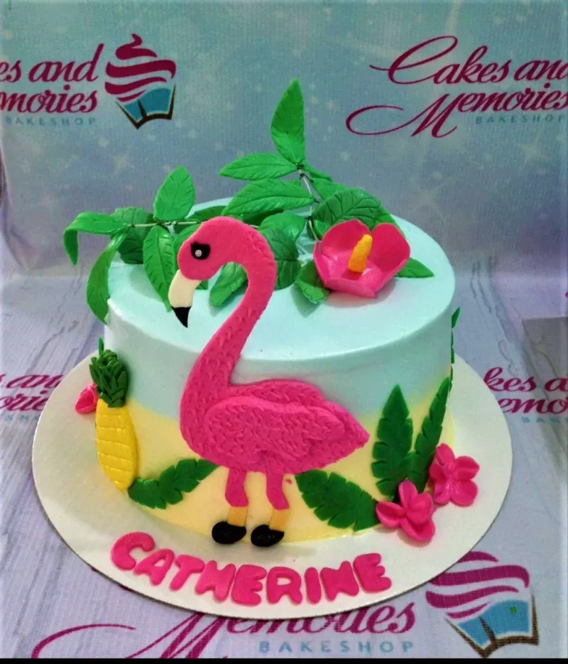 Flamingo Tropical Cake
