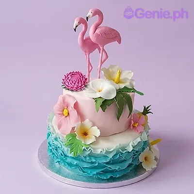 Flamingo Tropical Cake