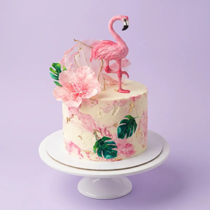 Flamingo Tropical Cake