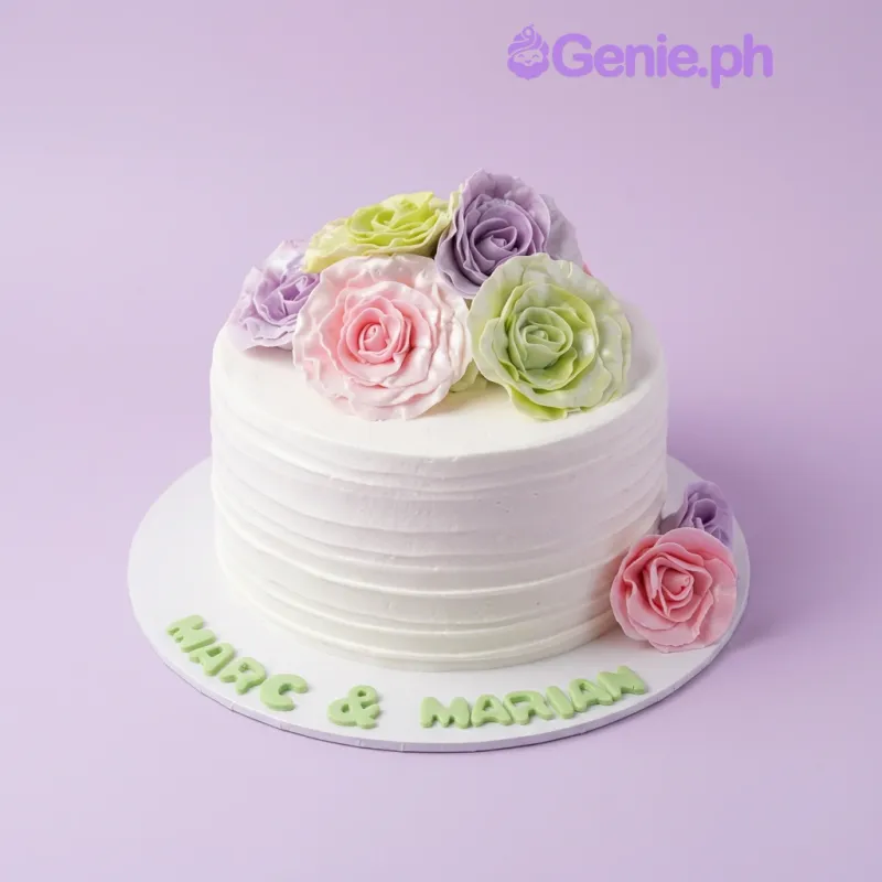 Floral Anniversary Cake