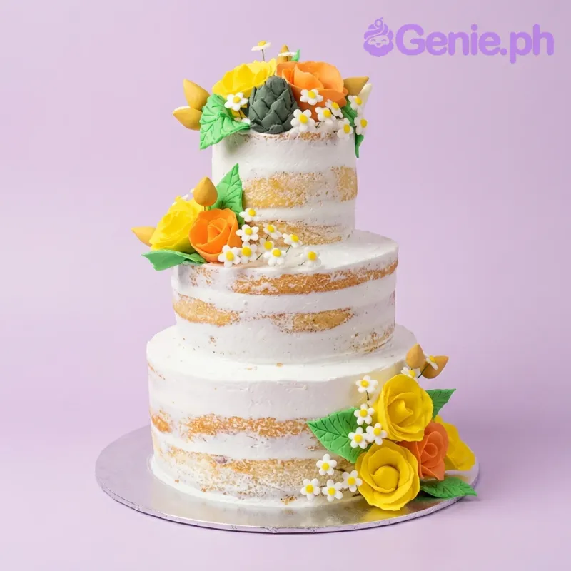 Floral Naked Cake