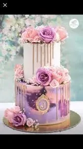 Floral Purple Cake