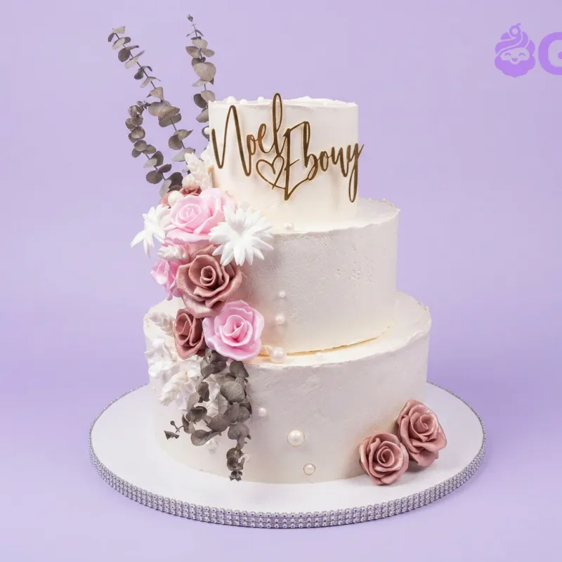 Floral Wedding Cake Floral Wedding Cake