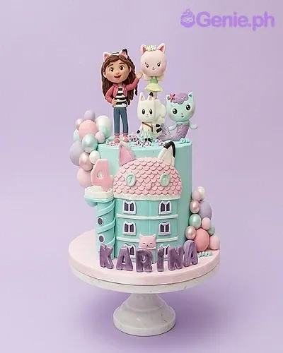 Gabby's Dollhouse Balloon Cake Design