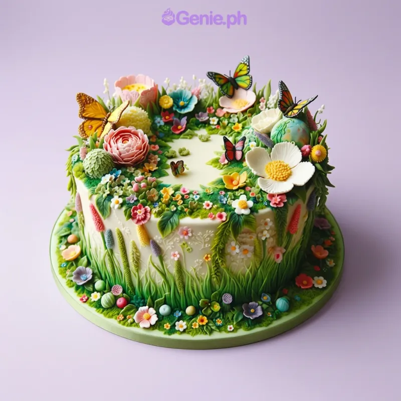 Garden Butterfly Cake