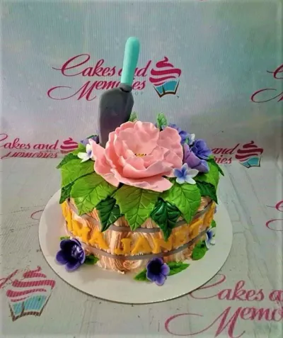 Garden Peony Cake