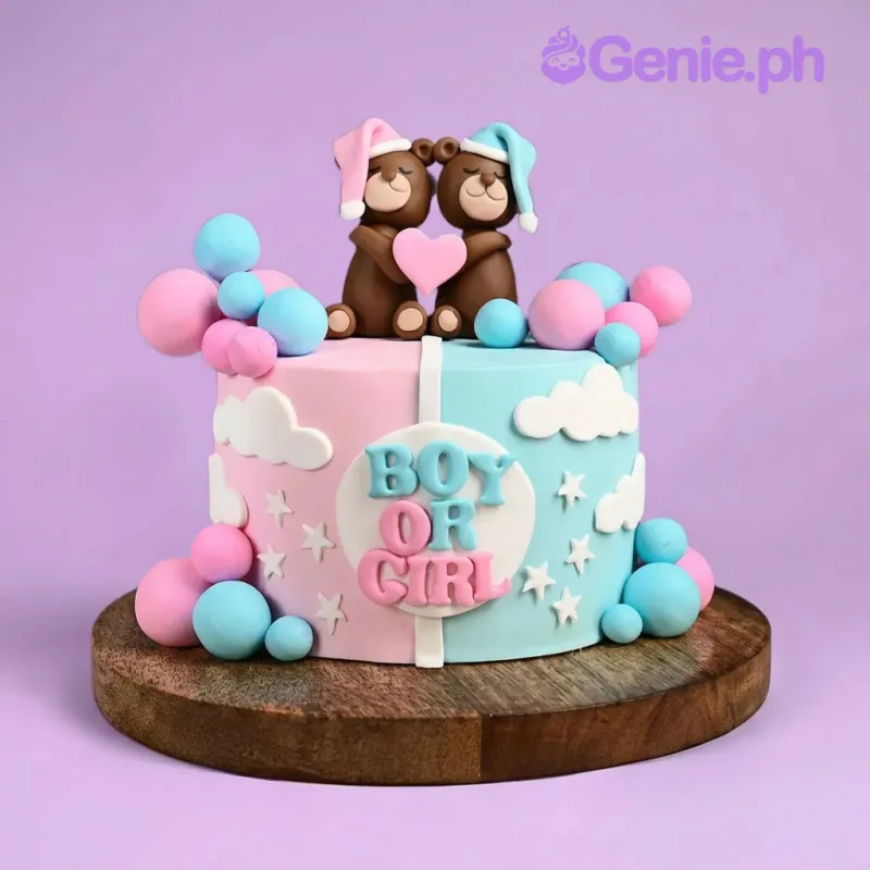 Gender Reveal Cake
