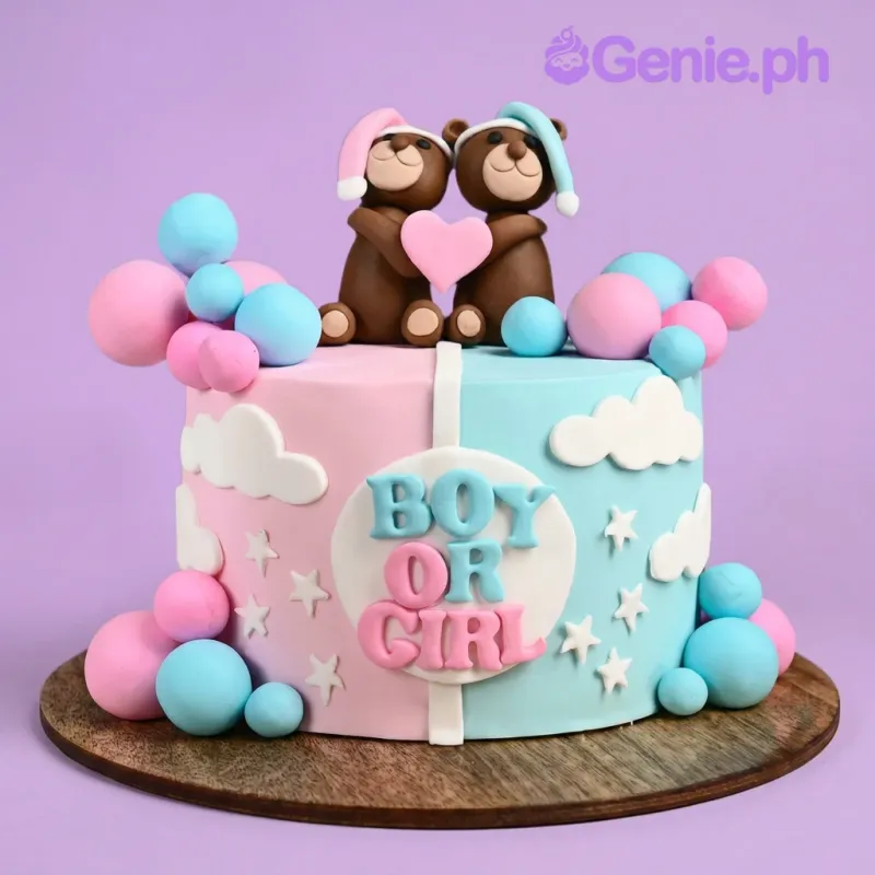 Gender Reveal Cake