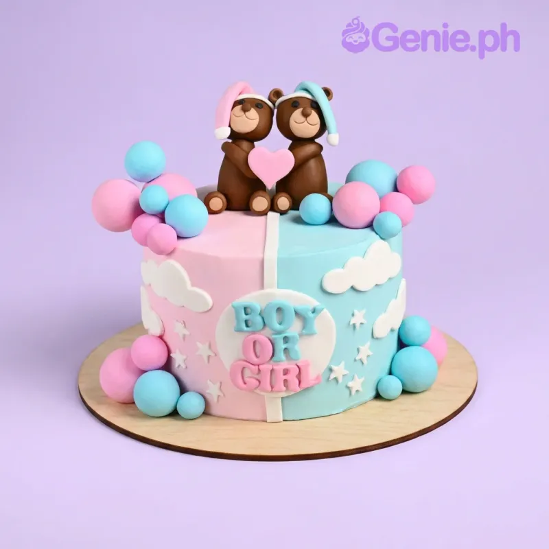 Gender Reveal Cake