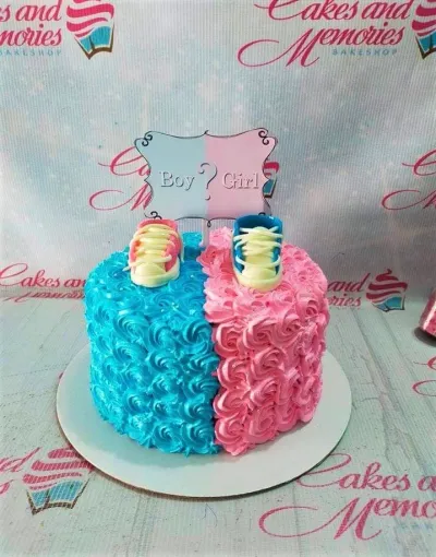 Gender Reveal Cake