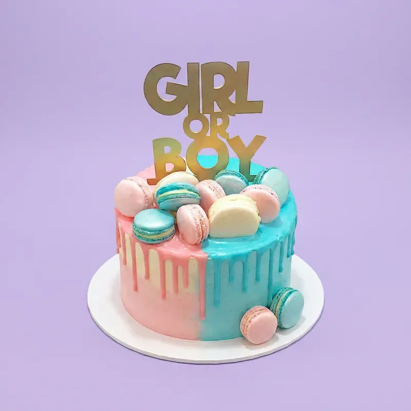 Gender Reveal Cake