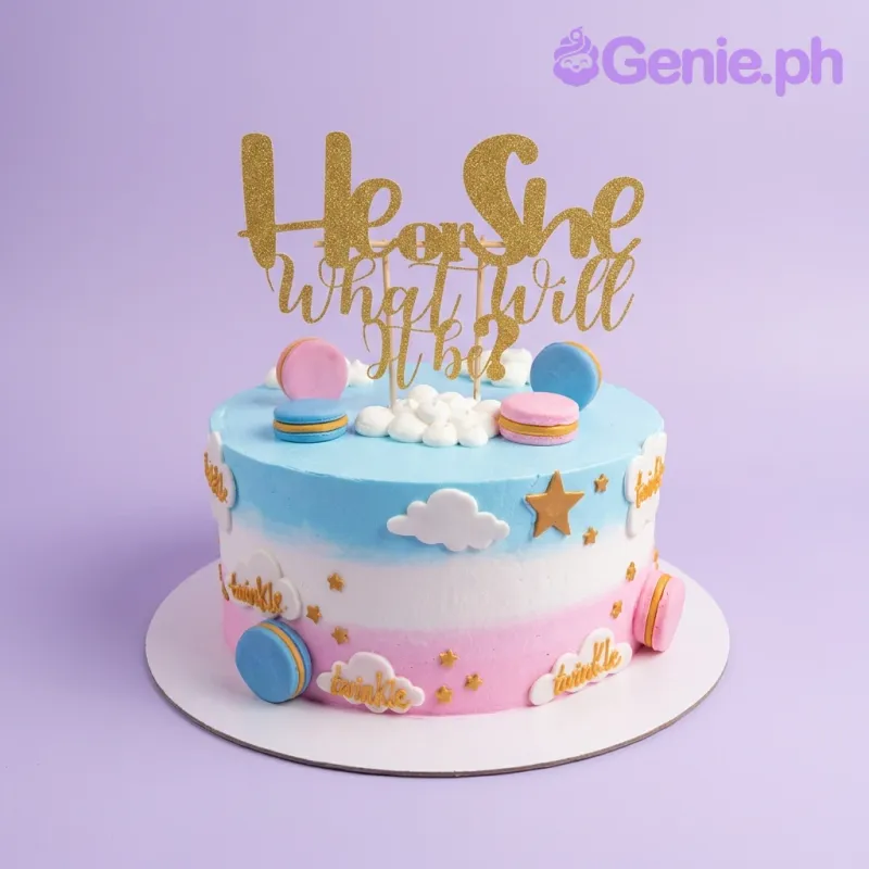 Gender Reveal Cake