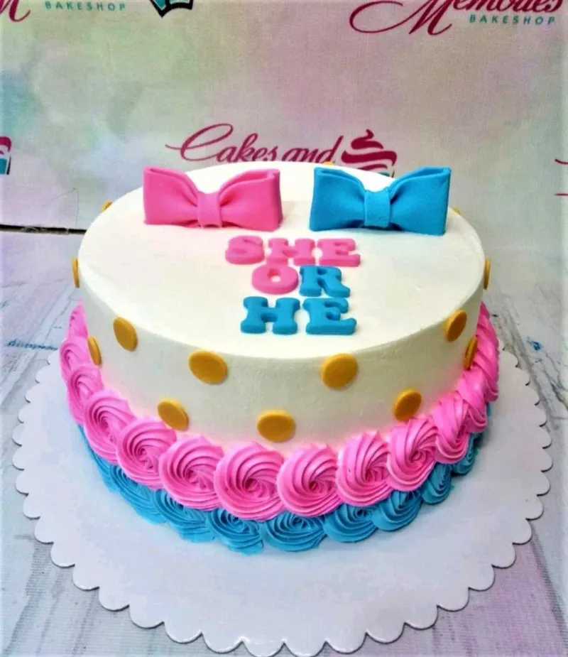 Gender Reveal Cake