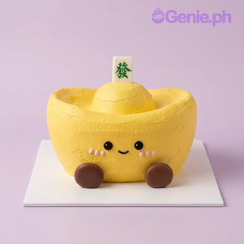 Gold Ingot Mahjong Cake Design
